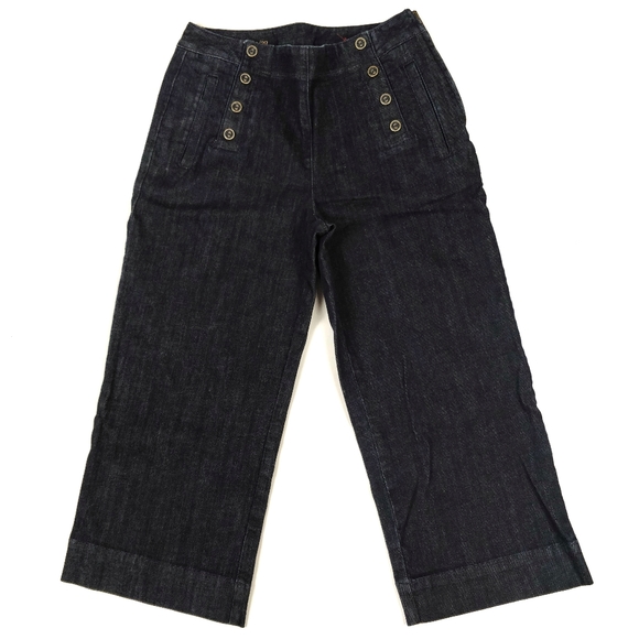 Talbots Denim - Talbots Heritage wide crop denim pants 8P